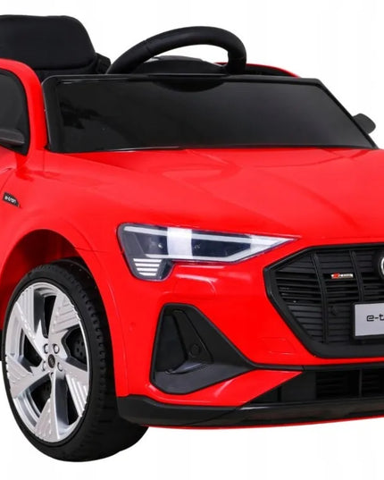 Vaikiškas elektromobilis Audi e-tron 4X4, odinė sėdynė, EVA ratai, pultelis