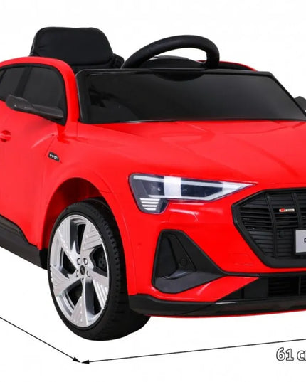 Vaikiškas elektromobilis Audi e-tron 4X4, odinė sėdynė, EVA ratai, pultelis