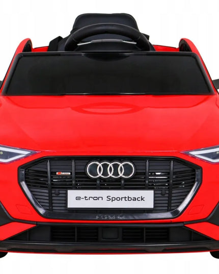 Vaikiškas elektromobilis Audi e-tron 4X4, odinė sėdynė, EVA ratai, pultelis