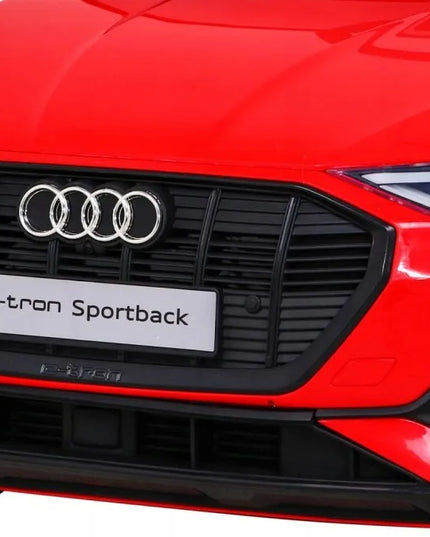 Vaikiškas elektromobilis Audi e-tron 4X4, odinė sėdynė, EVA ratai, pultelis