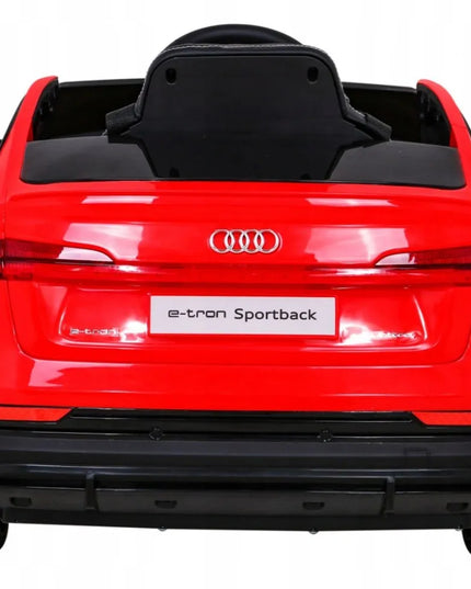 Vaikiškas elektromobilis Audi e-tron 4X4, odinė sėdynė, EVA ratai, pultelis