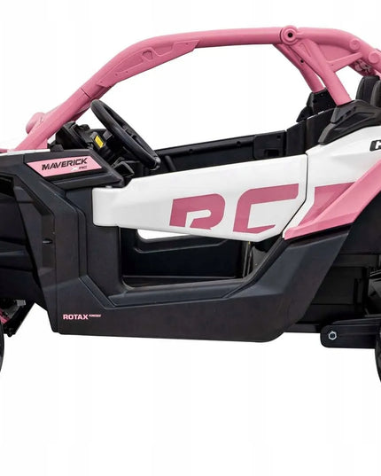 Vaikiškas elektromobilis Buggy Maverick Turbo RR rožinis