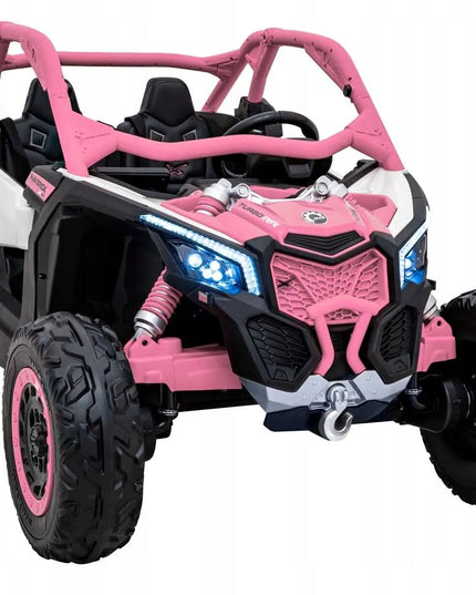 Vaikiškas elektromobilis Buggy Maverick Turbo RR rožinis