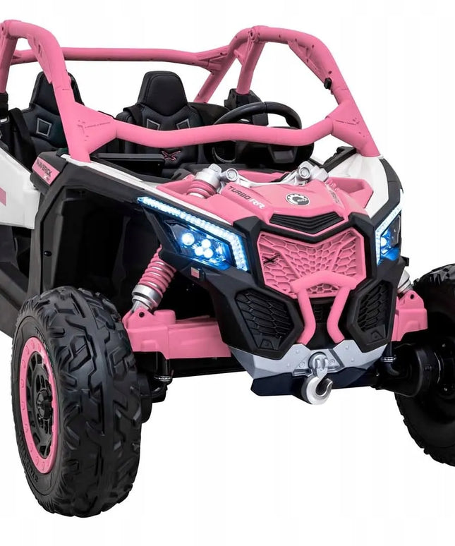 Vaikiškas elektromobilis Buggy Maverick Turbo RR rožinis