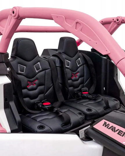 Vaikiškas elektromobilis Buggy Maverick Turbo RR rožinis
