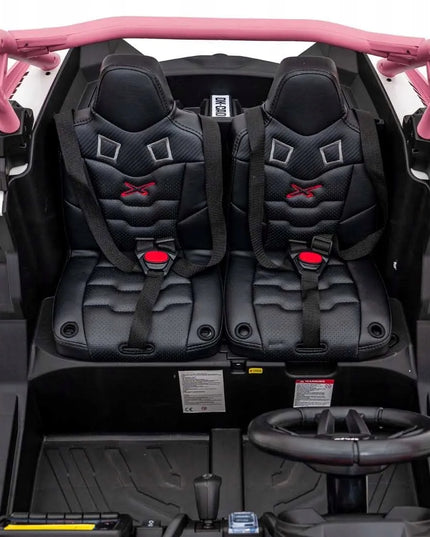 Vaikiškas elektromobilis Buggy Maverick Turbo RR rožinis
