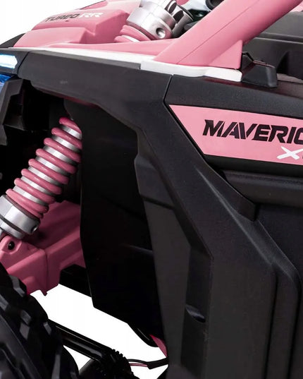 Vaikiškas elektromobilis Buggy Maverick Turbo RR rožinis