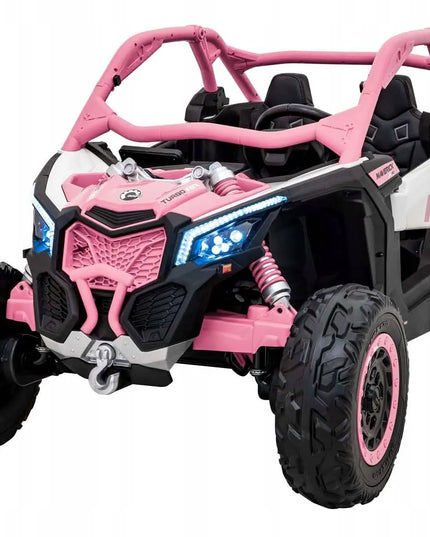 Vaikiškas elektromobilis Buggy Maverick Turbo RR rožinis
