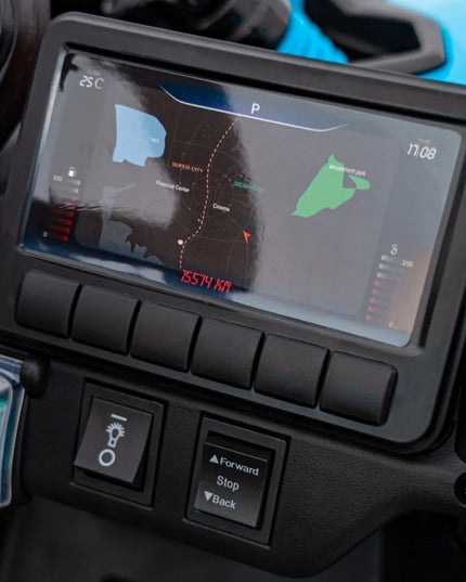 Vaikiškas elektromobilis „CAN-AM Maverick“ ATV, mėlynas