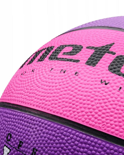 Vaikiškas krepšinio kamuolys Meteor LAYUP #4 guminis 3-10 metų vaikams