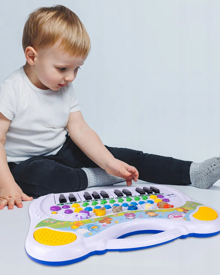 Vaikiškas lavinamasis pianinas su ūkio gyvūnų garsais MalPlay