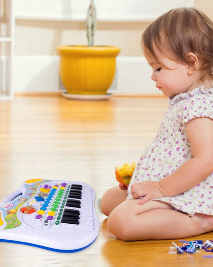 Vaikiškas lavinamasis pianinas su ūkio gyvūnų garsais MalPlay