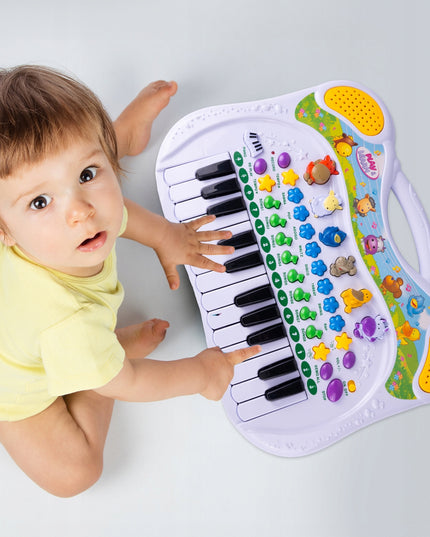 Vaikiškas lavinamasis pianinas su ūkio gyvūnų garsais MalPlay