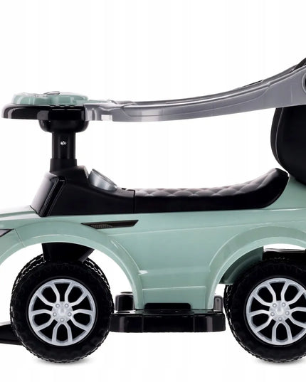Vaikiškas paspiriamas automobilis Sun Baby Sport Car su daiktadėže, pakojais ir apsauginiu lankeliu