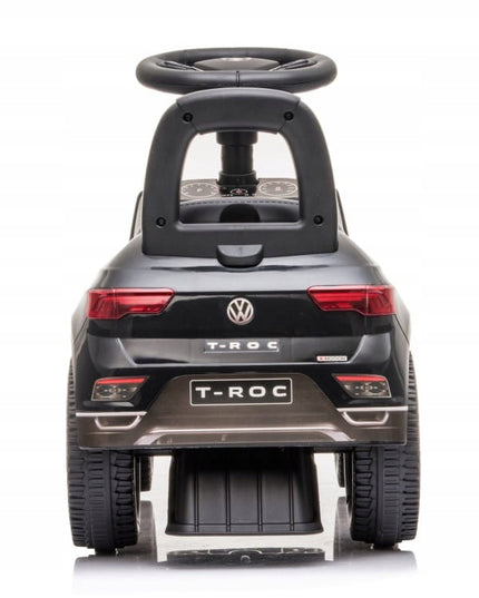 Vaikiškas paspirtukas-stumiukas Volkswagen T-Roc, juodas, SUN BABY
