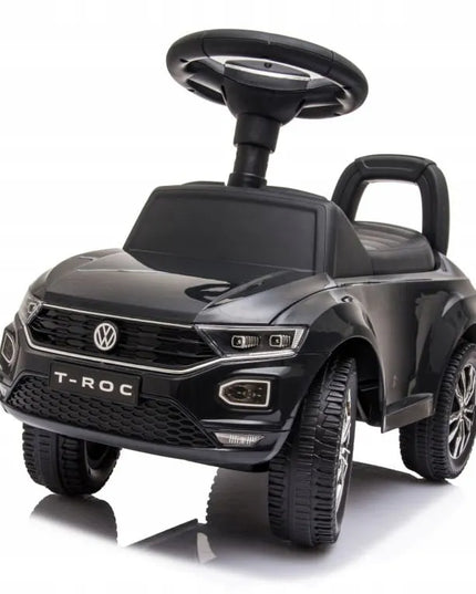 Vaikiškas paspirtukas-stumiukas Volkswagen T-Roc, juodas, SUN BABY