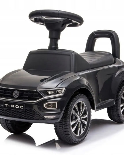 Vaikiškas paspirtukas-stumiukas Volkswagen T-Roc, juodas, SUN BABY