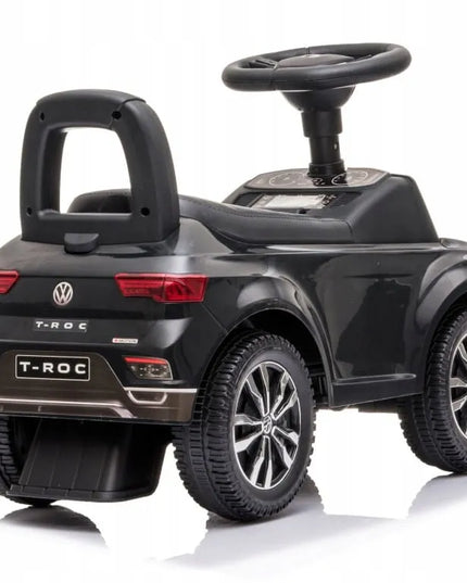 Vaikiškas paspirtukas-stumiukas Volkswagen T-Roc, juodas, SUN BABY