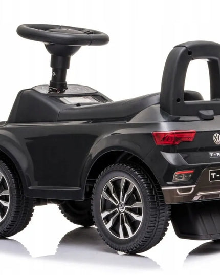 Vaikiškas paspirtukas-stumiukas Volkswagen T-Roc, juodas, SUN BABY