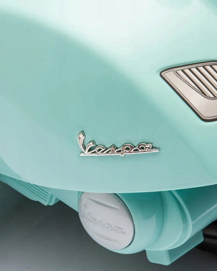 Vaikiškas paspirtukas „Vespa Mini“ su akumuliatoriumi ir atrama