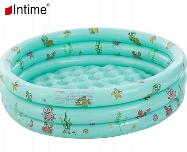 Vaikiškas pripučiamas baseinas Intime 90cm žalias