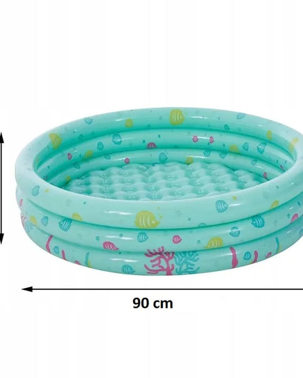 Vaikiškas pripučiamas baseinas Intime 90cm žalias
