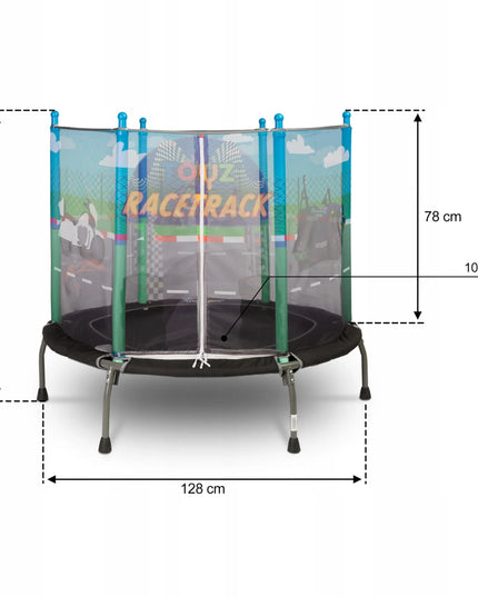 Vaikiškas sodo batutas su apsauginiu tinklu ir putplasčiu 100 cm | DOVANA