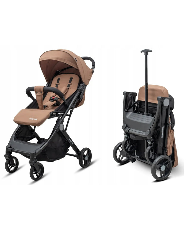 Vaikiškas sportinis vežimėlis Baby Mix BIMELO ULTRA LIGHT, sulankstomas – smėlio spalvos