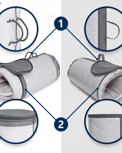 Vaikiškas turistinis čiužinys kelioninei lovytei 120x60 cm (Manufaktura Materacy)