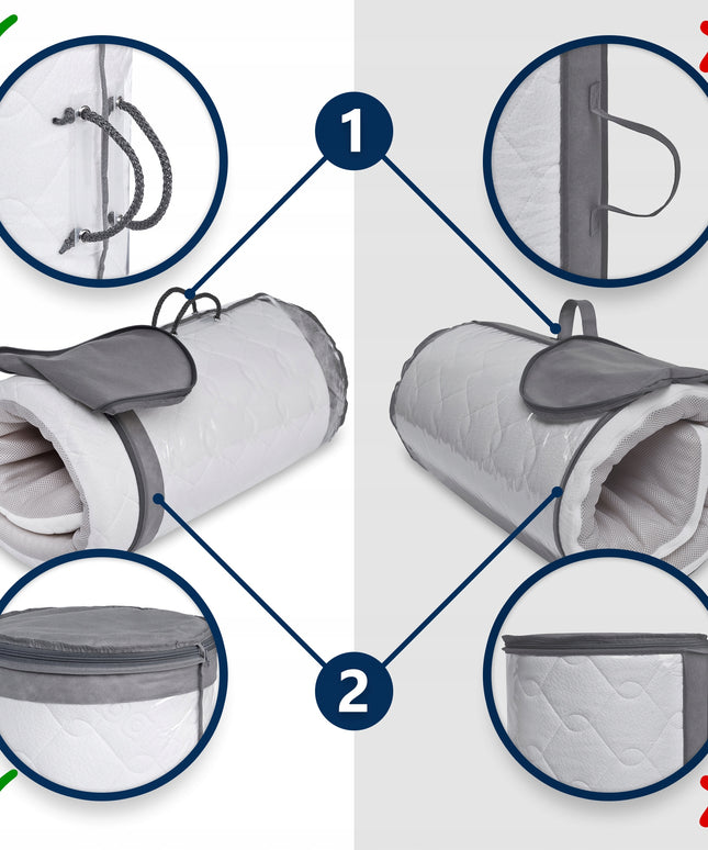 Vaikiškas turistinis čiužinys kelioninei lovytei 120x60 cm (Manufaktura Materacy)