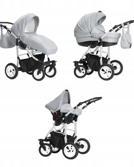 Vaikiškas vežimėlis 3-in-1 - EL-CAR COSMO - 72 spalvos - ISOFIX automobilinė kėdutė