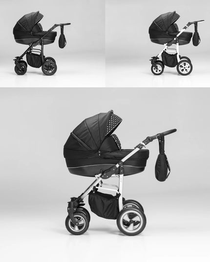 Vaikiškas vežimėlis 3-in-1 - EL-CAR COSMO - 72 spalvos - ISOFIX automobilinė kėdutė