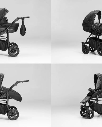 Vaikiškas vežimėlis 3-in-1 - EL-CAR COSMO - 72 spalvos - ISOFIX automobilinė kėdutė