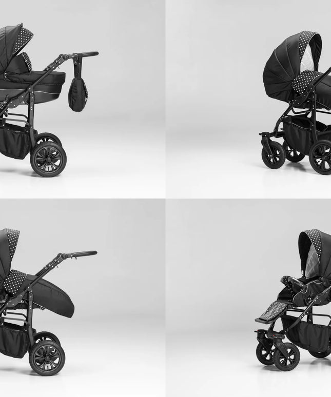 Vaikiškas vežimėlis 3-in-1 - EL-CAR COSMO - 72 spalvos - ISOFIX automobilinė kėdutė