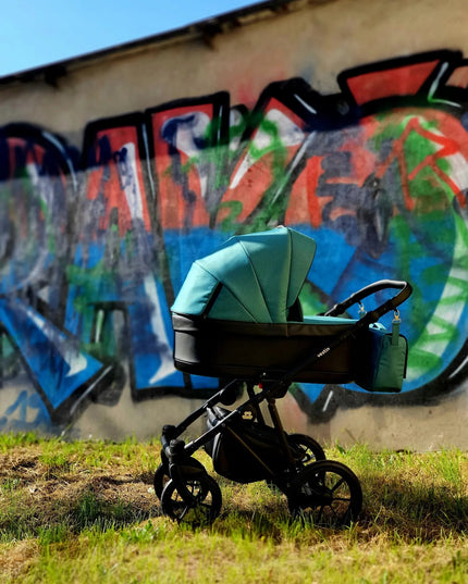 Vaikiškas vežimėlis 3-in-1 VESTIN šviesiai pilkas ekskliuzyvinis | Cosmo kėdutė + adapteriai