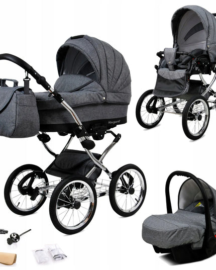 Vaikiškas vežimėlis 3in1 BabyLux Margaret