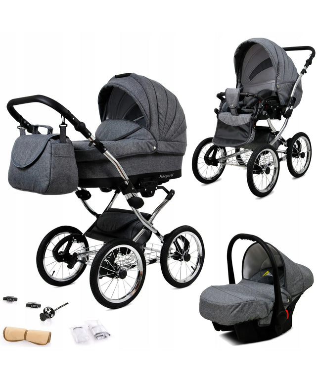 Vaikiškas vežimėlis 3in1 BabyLux Margaret