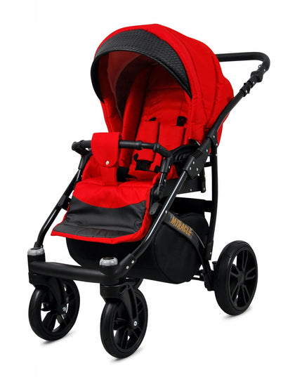 Vaikiškas vežimėlis 3in1 BabyLux Miracle, sportinis, lopšys, automobilinė kėdutė