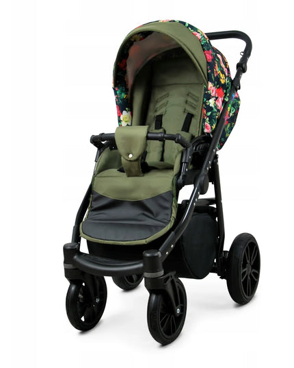 Vaikiškas vežimėlis 4in1 BabyLux ColorLux sportinė dalis lopšys automobilinė kėdutė ISOFIX bazė
