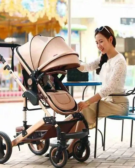 Vaikiškas vežimėlis Baby Stroller modelis: GB14748 739BH 2in1 mėlynas