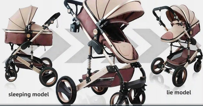Vaikiškas vežimėlis Baby Stroller modelis: GB14748 739BH 2in1 mėlynas
