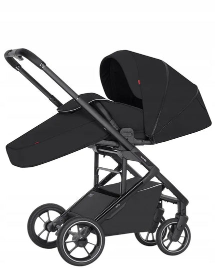 Vaikiškas vežimėlis Carrello Alfa Midnight Black, 0-22 kg