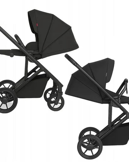 Vaikiškas vežimėlis Carrello Alfa Midnight Black, 0-22 kg