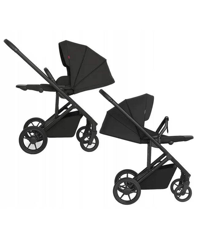 Vaikiškas vežimėlis Carrello Alfa Midnight Black, 0-22 kg