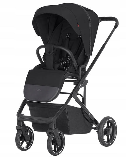 Vaikiškas vežimėlis Carrello Alfa Midnight Black, 0-22 kg