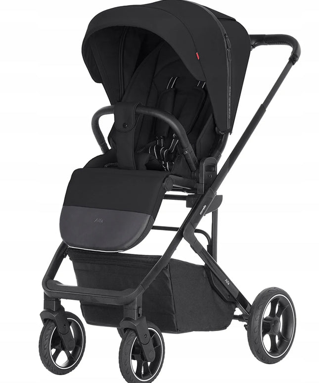 Vaikiškas vežimėlis Carrello Alfa Midnight Black, 0-22 kg