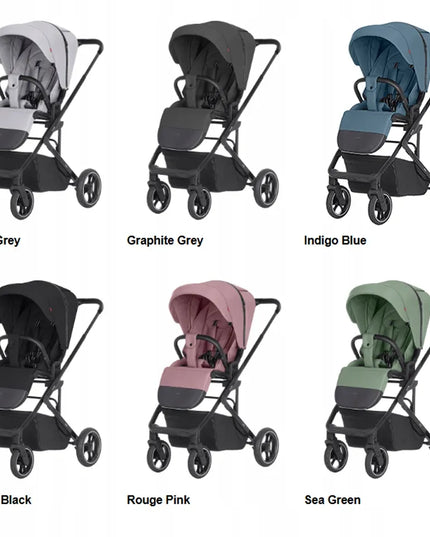 Vaikiškas vežimėlis Carrello Alfa Midnight Black, 0-22 kg