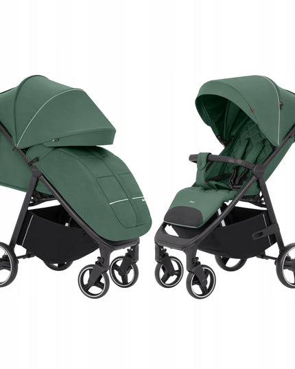 Vaikiškas vežimėlis Carrello Bravo 8512 Spring Green dideliais ratais 0-22kg