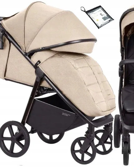 Vaikiškas vežimėlis Carrello Bravo Plus '26 Sable Beige, 22 kg