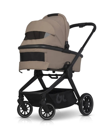 Vaikiškas vežimėlis EASY-GO REVA, spalva GOLDEN BEIGE – 2-viename komplektas